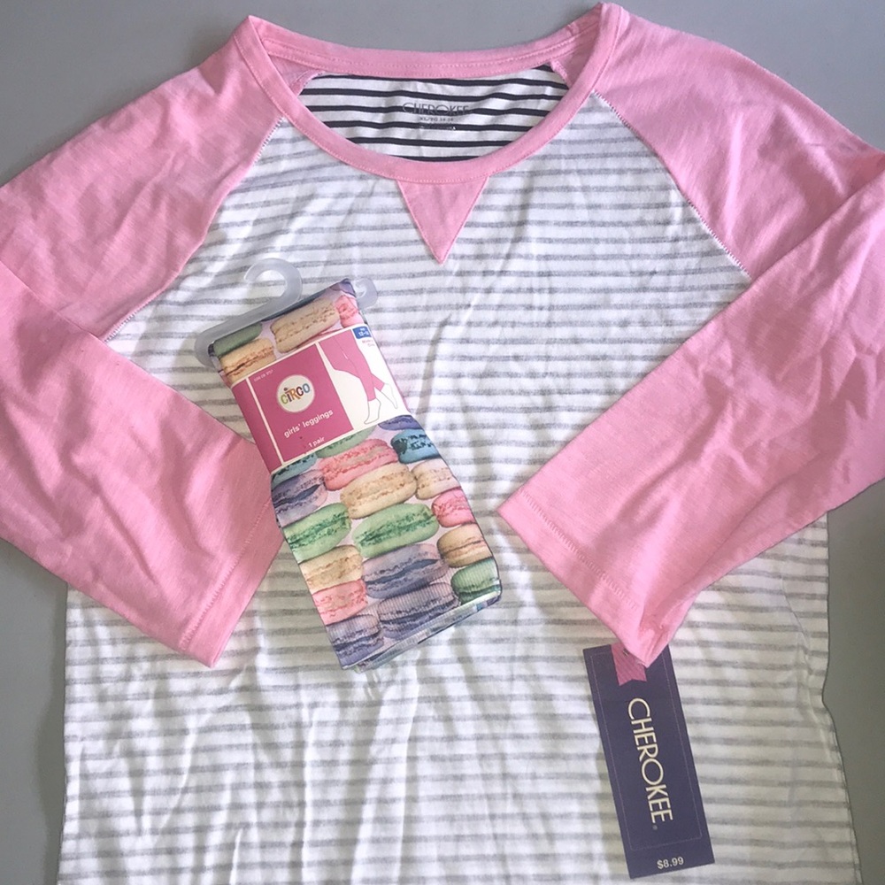 Girls tee and leggings set